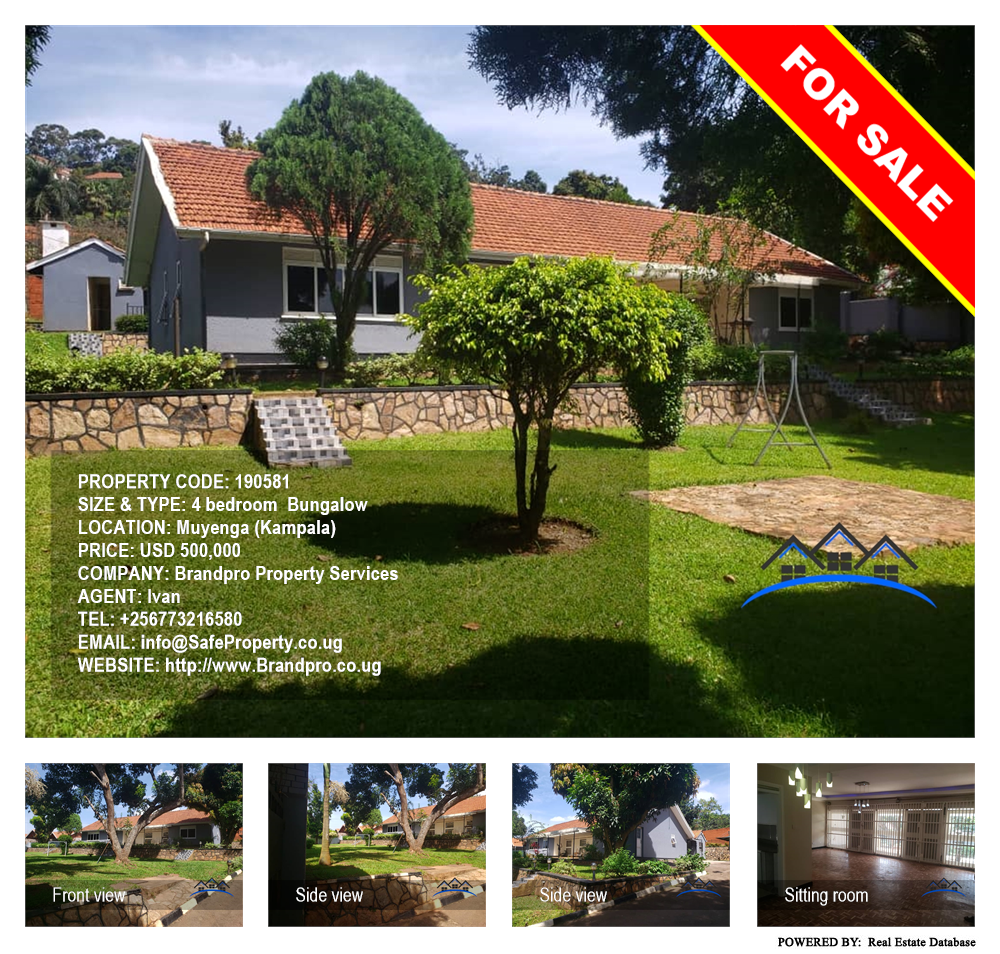 4 bedroom Bungalow  for sale in Muyenga Kampala Uganda, code: 190581