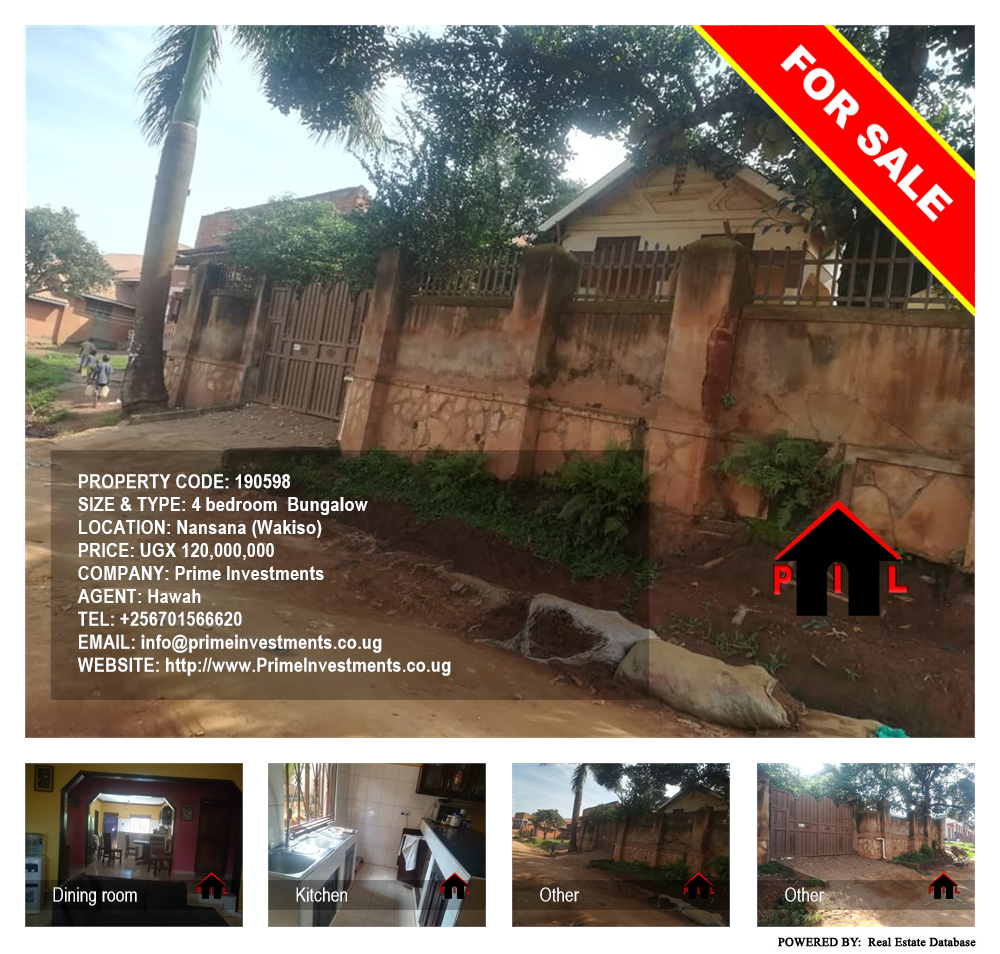 4 bedroom Bungalow  for sale in Nansana Wakiso Uganda, code: 190598