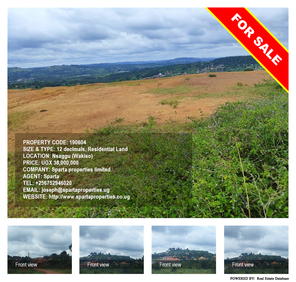 Residential Land  for sale in Nsaggu Wakiso Uganda, code: 190604