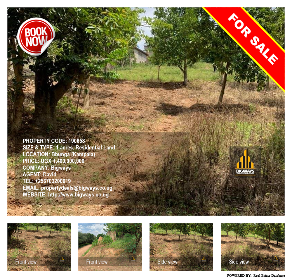 Residential Land  for sale in Bbunga Kampala Uganda, code: 190658