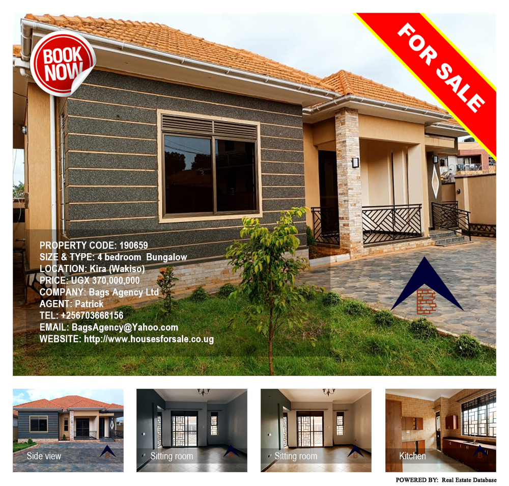 4 bedroom Bungalow  for sale in Kira Wakiso Uganda, code: 190659