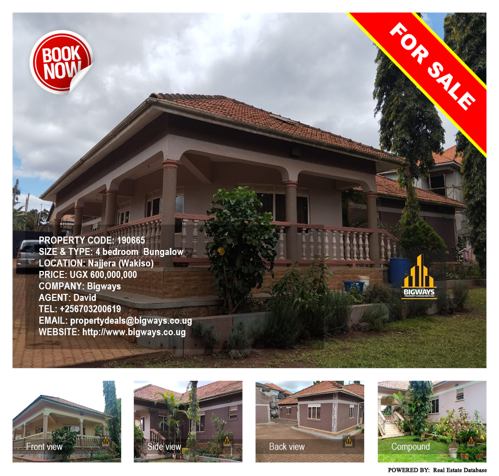 4 bedroom Bungalow  for sale in Najjera Wakiso Uganda, code: 190665