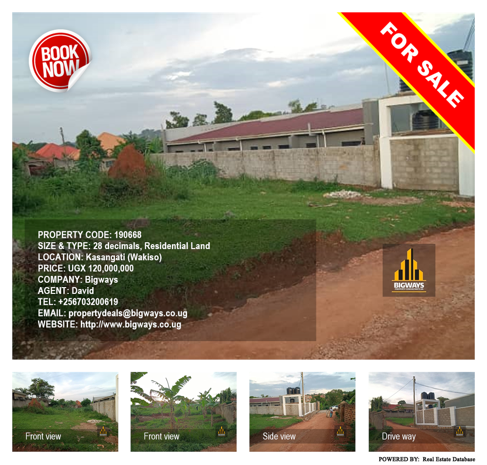 Residential Land  for sale in Kasangati Wakiso Uganda, code: 190668