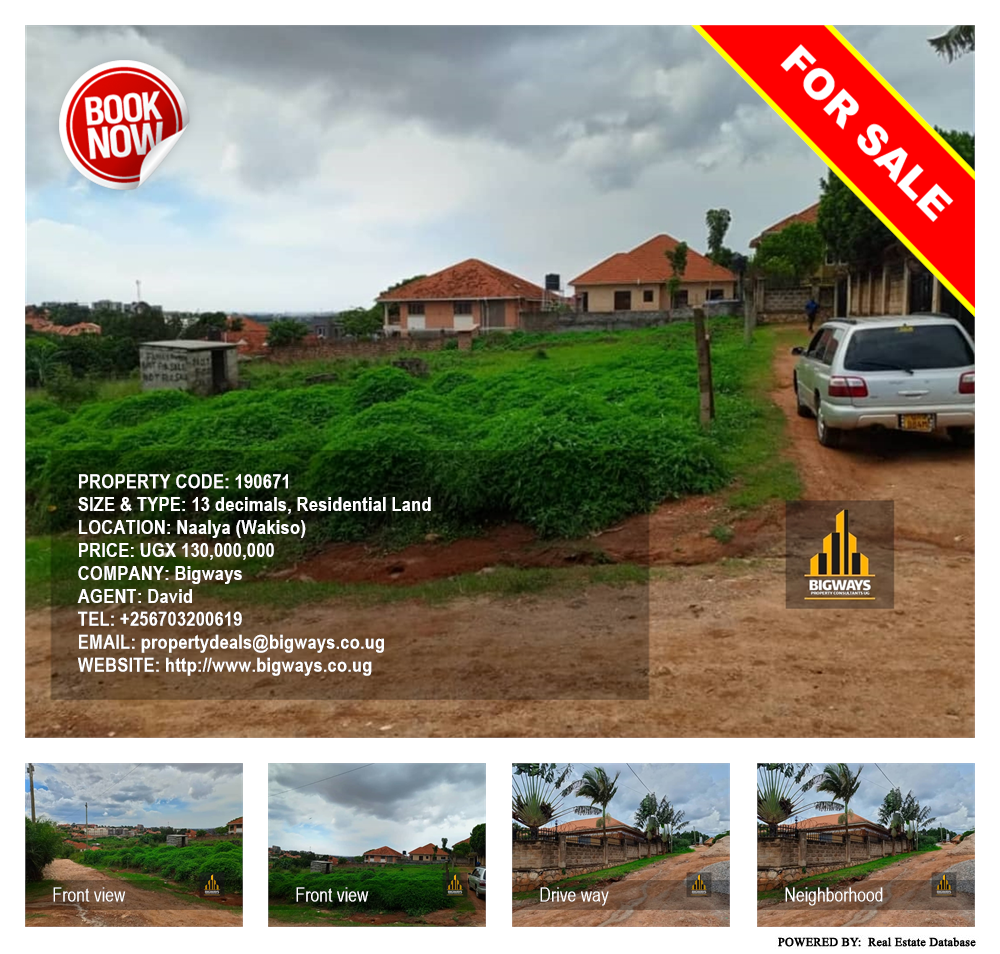 Residential Land  for sale in Naalya Wakiso Uganda, code: 190671