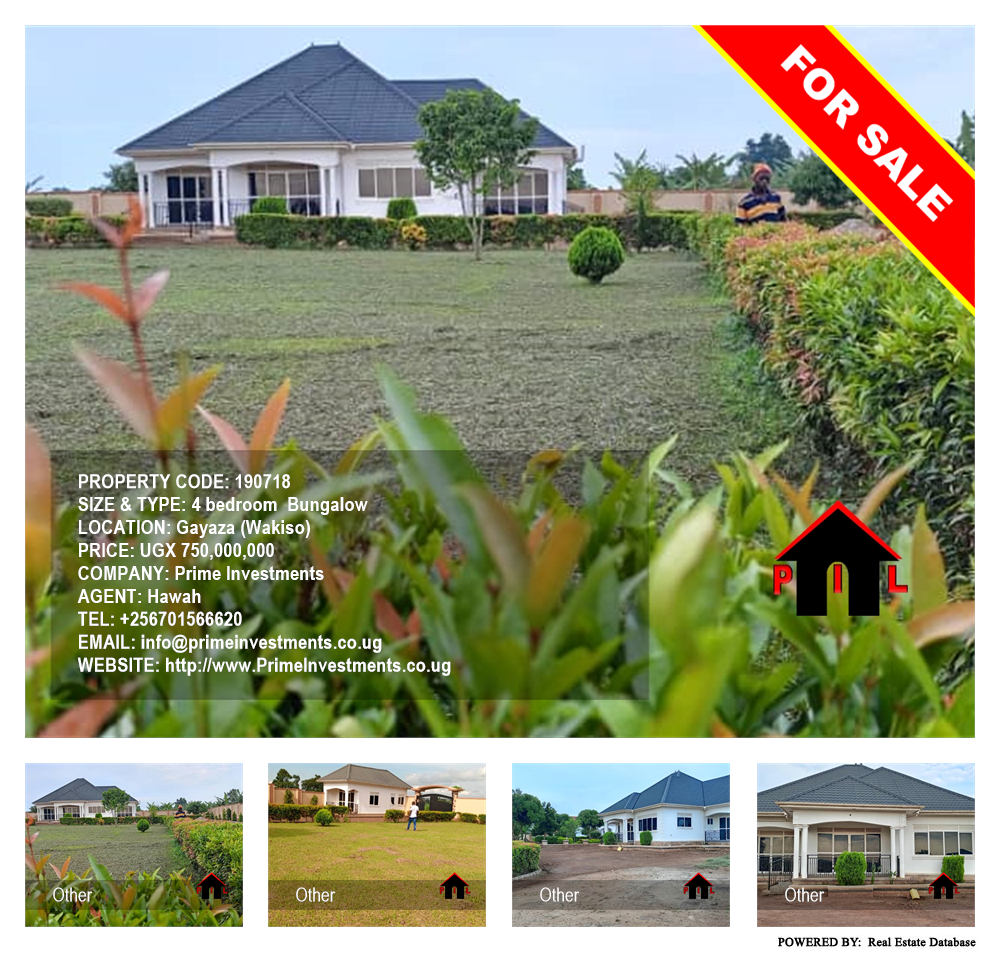 4 bedroom Bungalow  for sale in Gayaza Wakiso Uganda, code: 190718