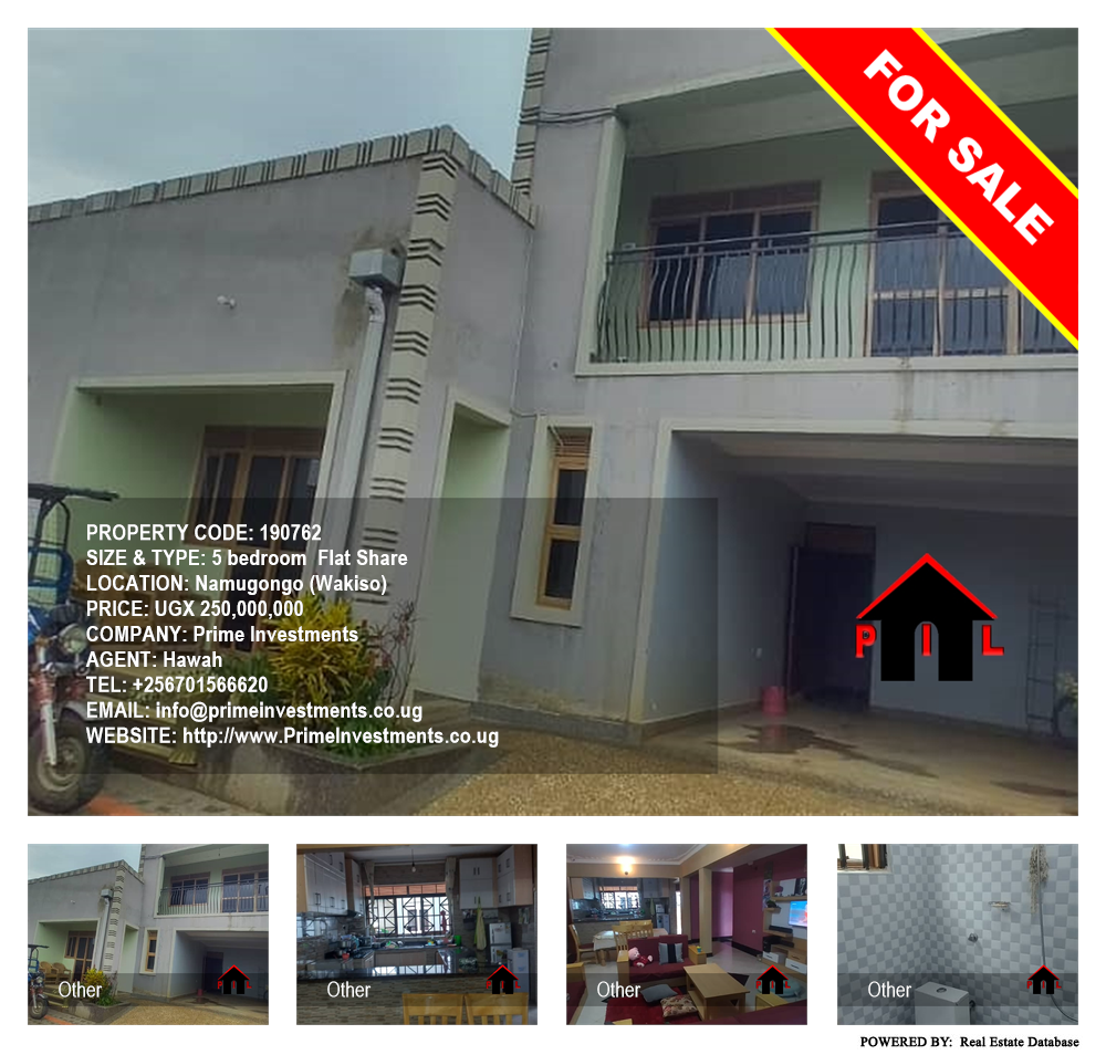 5 bedroom Flat Share  for sale in Namugongo Wakiso Uganda, code: 190762