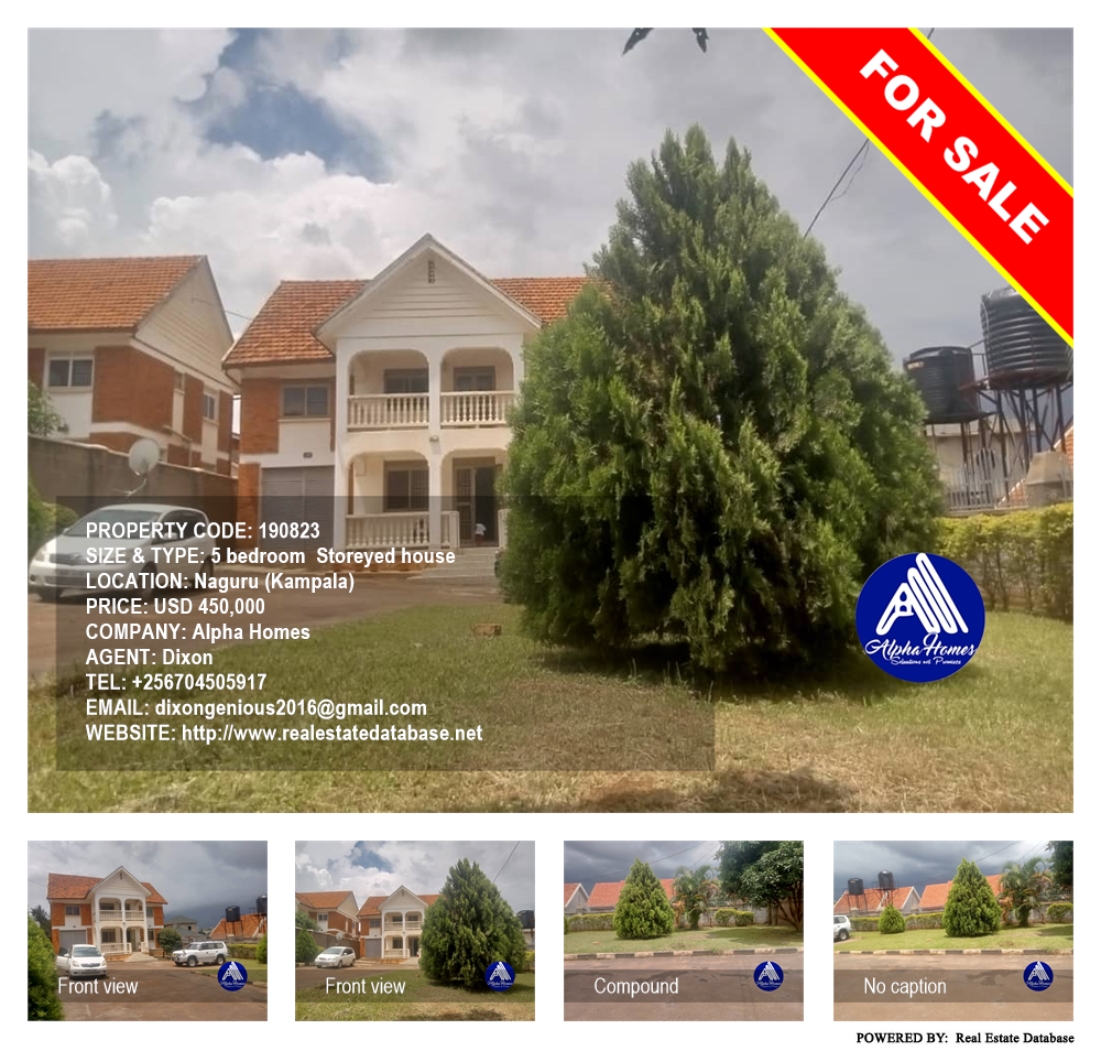 5 bedroom Storeyed house  for sale in Naguru Kampala Uganda, code: 190823