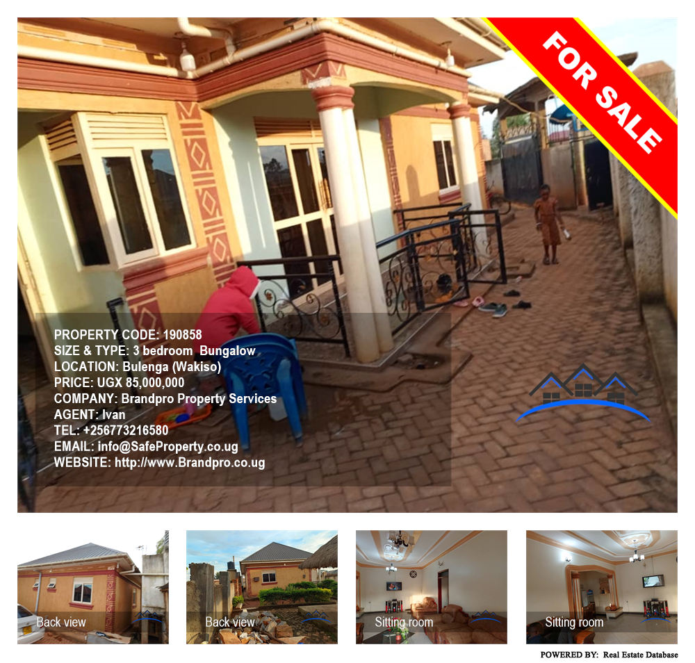 3 bedroom Bungalow  for sale in Bulenga Wakiso Uganda, code: 190858