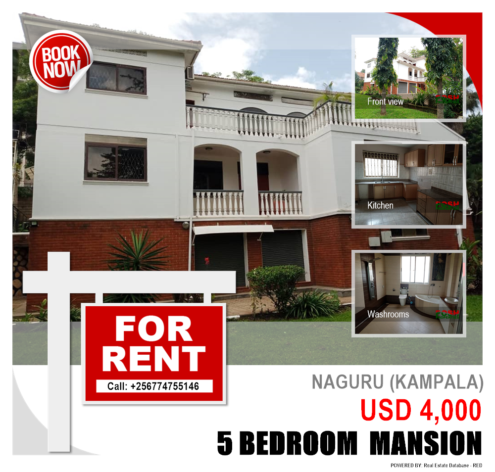 5 bedroom Mansion  for rent in Naguru Kampala Uganda, code: 190903