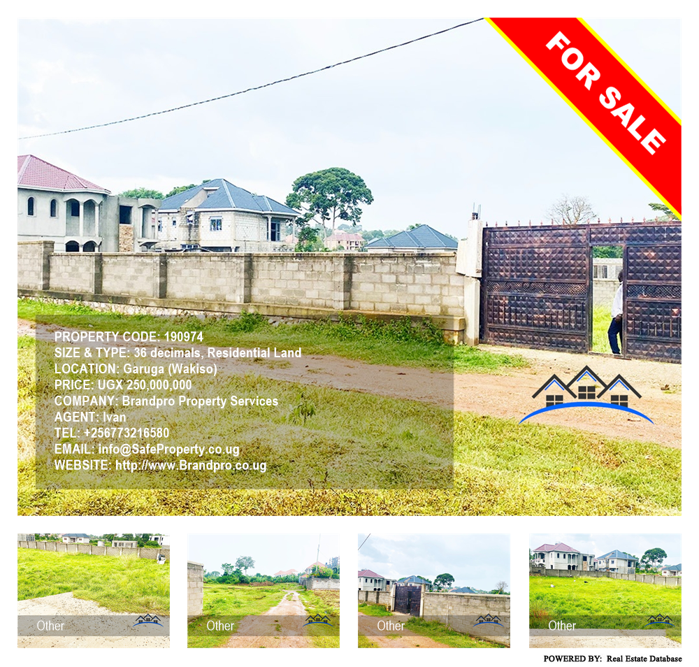 Residential Land  for sale in Garuga Wakiso Uganda, code: 190974