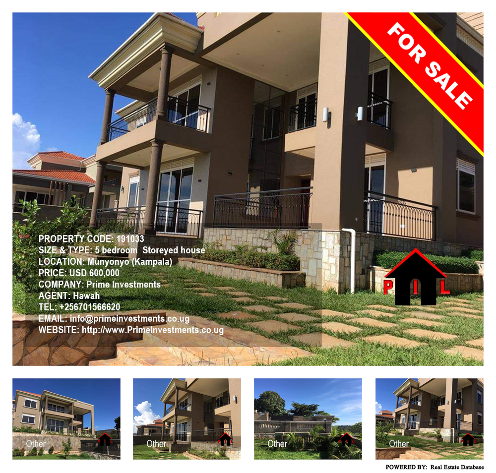 5 bedroom Storeyed house  for sale in Munyonyo Kampala Uganda, code: 191033