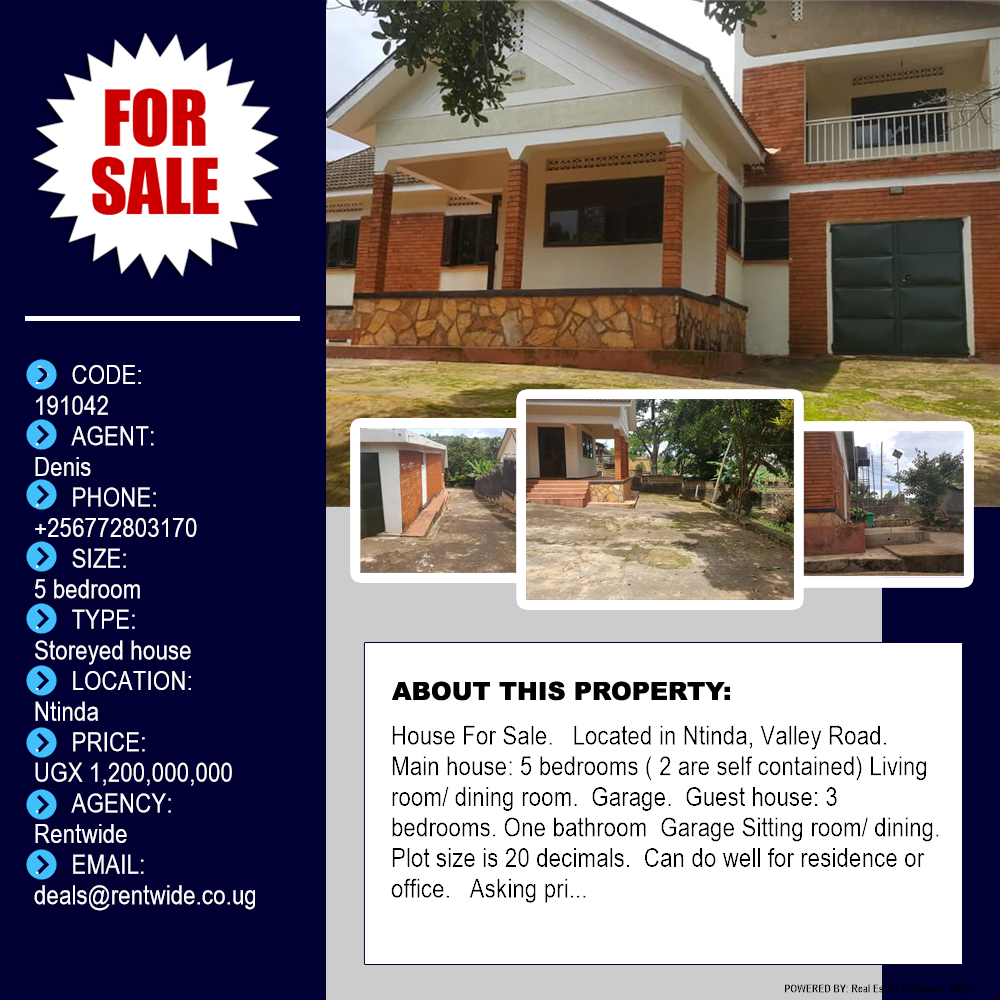 5 bedroom Storeyed house  for sale in Ntinda Kampala Uganda, code: 191042