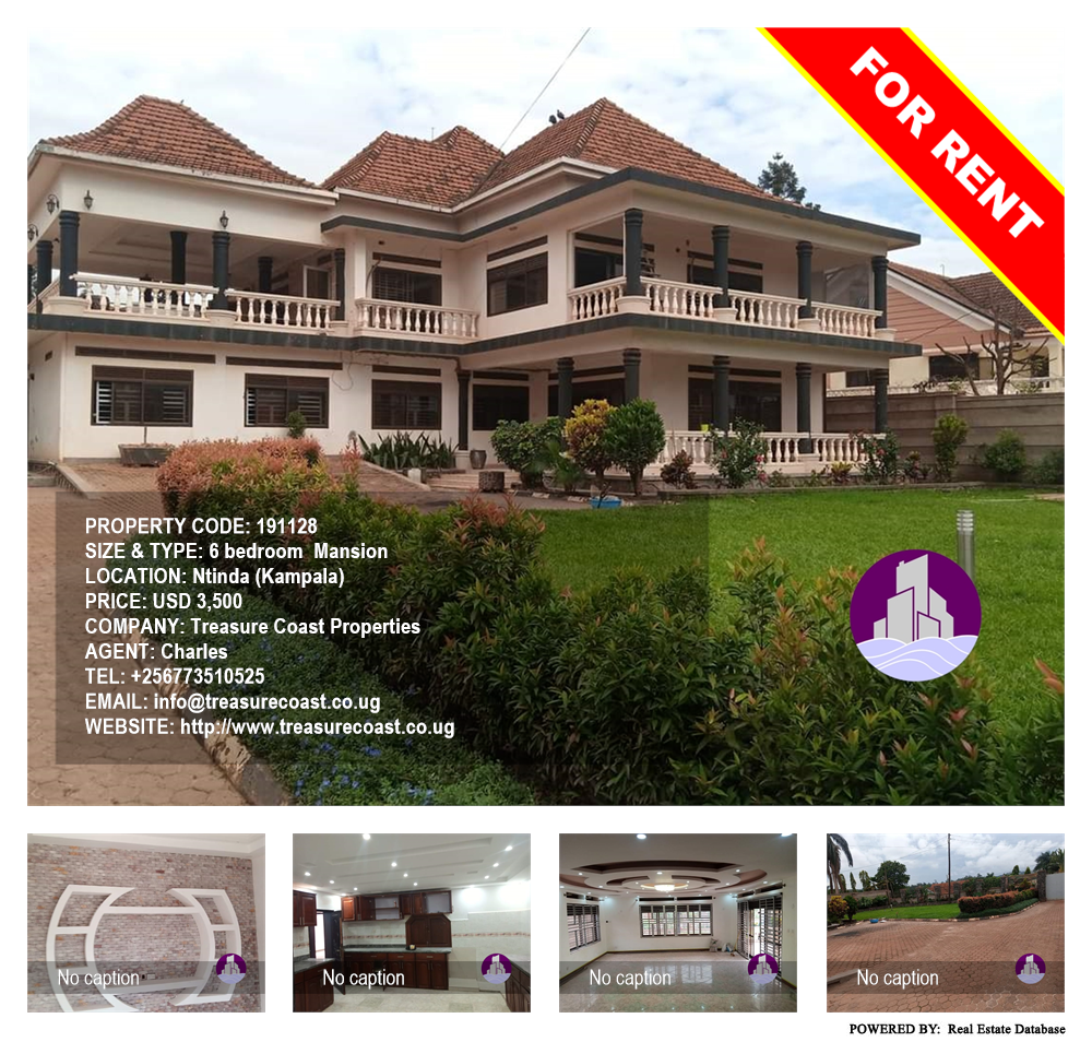 6 bedroom Mansion  for rent in Ntinda Kampala Uganda, code: 191128