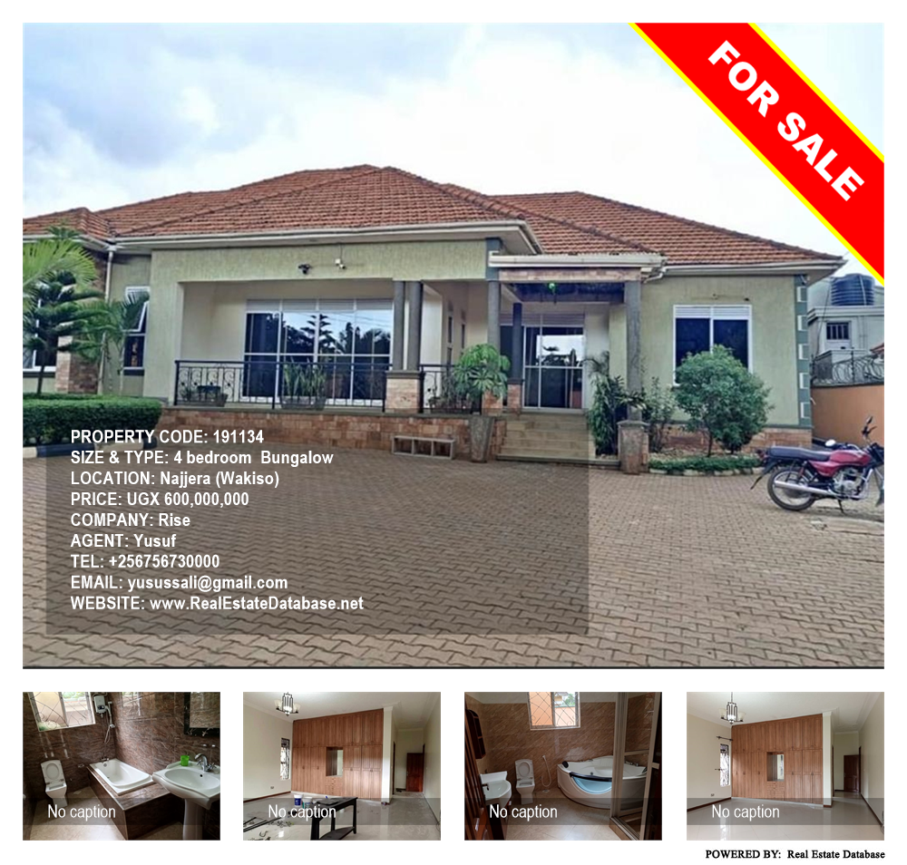 4 bedroom Bungalow  for sale in Najjera Wakiso Uganda, code: 191134