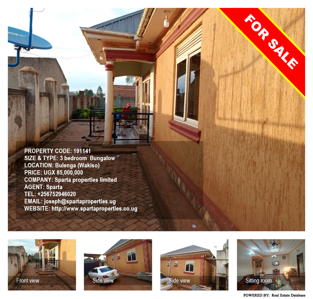 3 bedroom Bungalow  for sale in Bulenga Wakiso Uganda, code: 191141