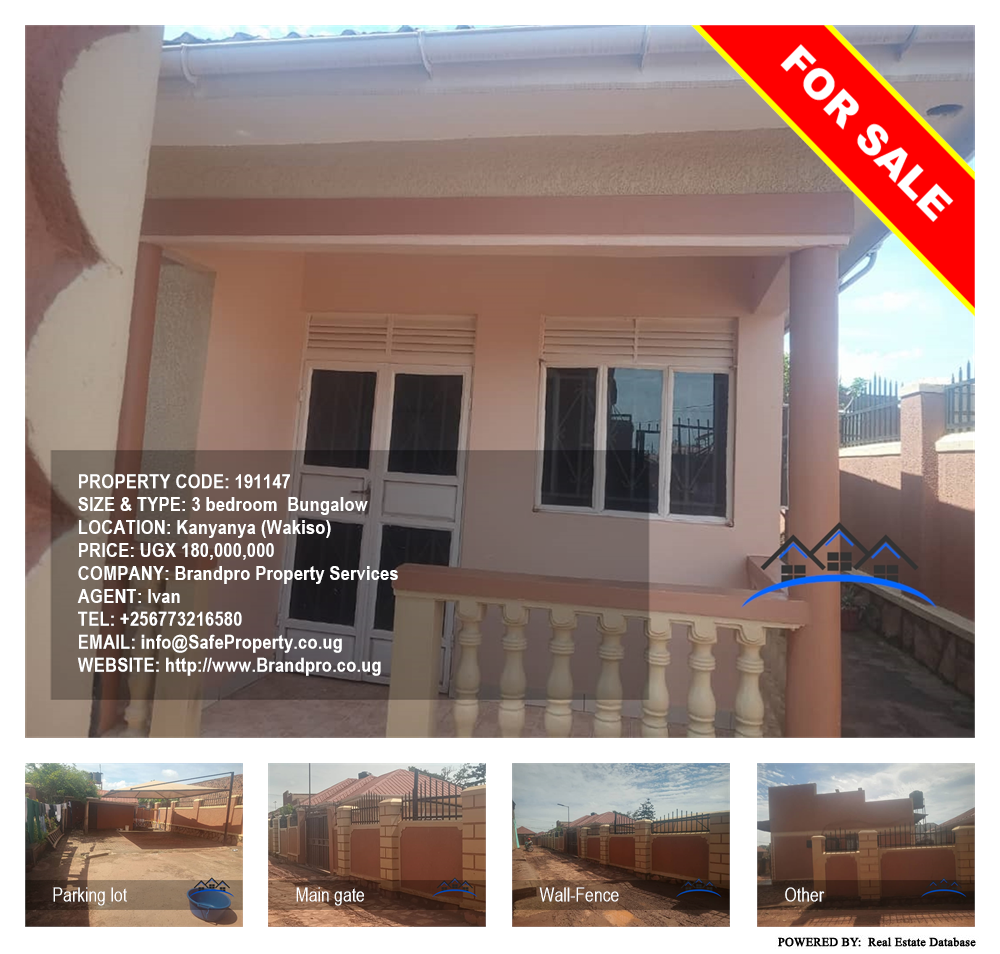 3 bedroom Bungalow  for sale in Kanyanya Wakiso Uganda, code: 191147