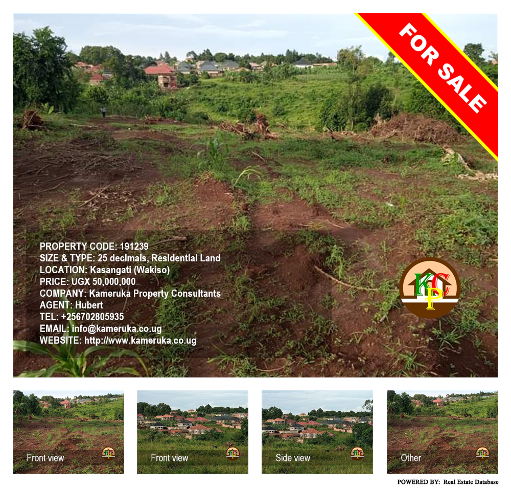 Residential Land  for sale in Kasangati Wakiso Uganda, code: 191239