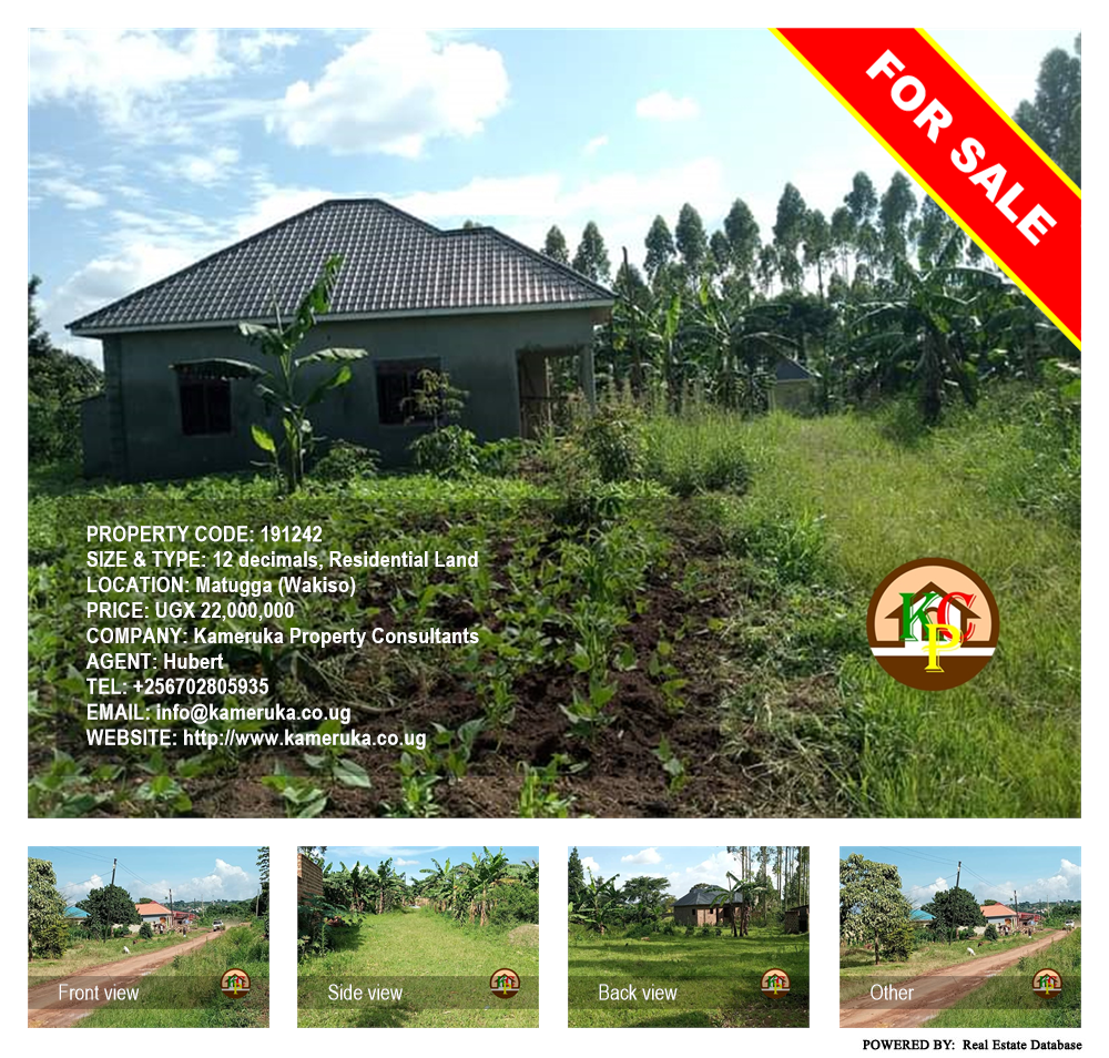 Residential Land  for sale in Matugga Wakiso Uganda, code: 191242