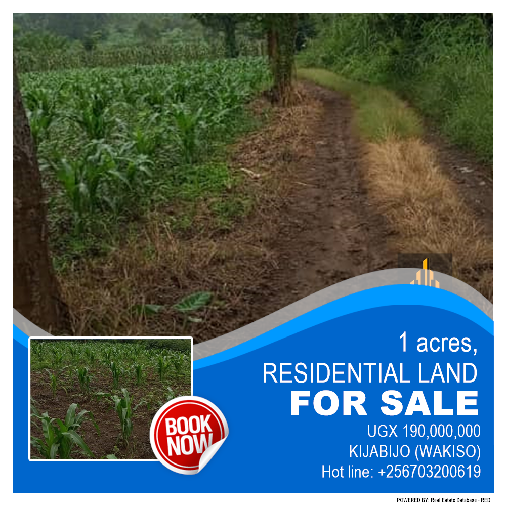 Residential Land  for sale in Kijabijo Wakiso Uganda, code: 191287