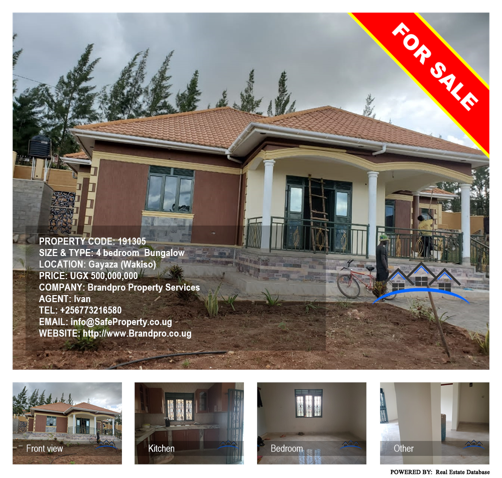 4 bedroom Bungalow  for sale in Gayaza Wakiso Uganda, code: 191305