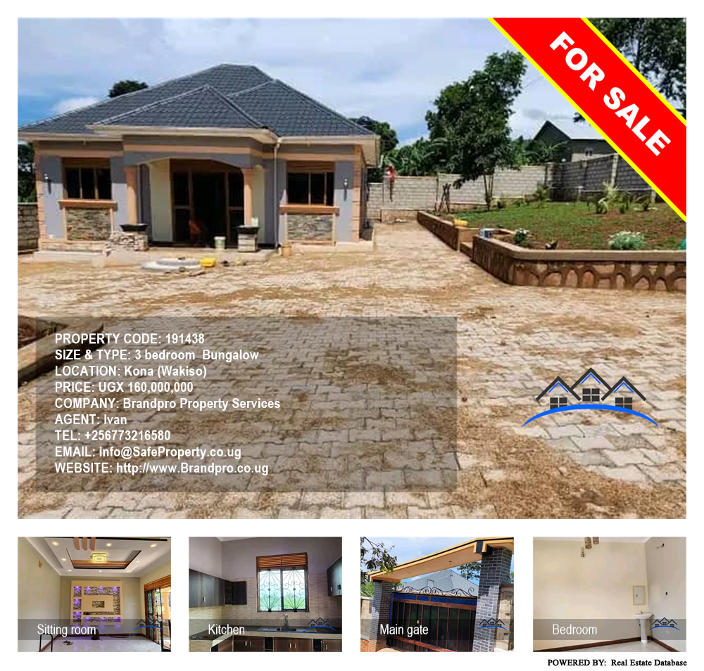 3 bedroom Bungalow  for sale in Kona Wakiso Uganda, code: 191438