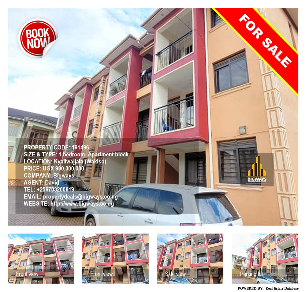 1 bedroom Apartment block  for sale in Kyaliwajjala Wakiso Uganda, code: 191496