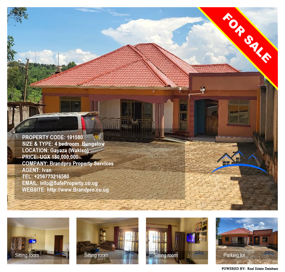 4 bedroom Bungalow  for sale in Gayaza Wakiso Uganda, code: 191580