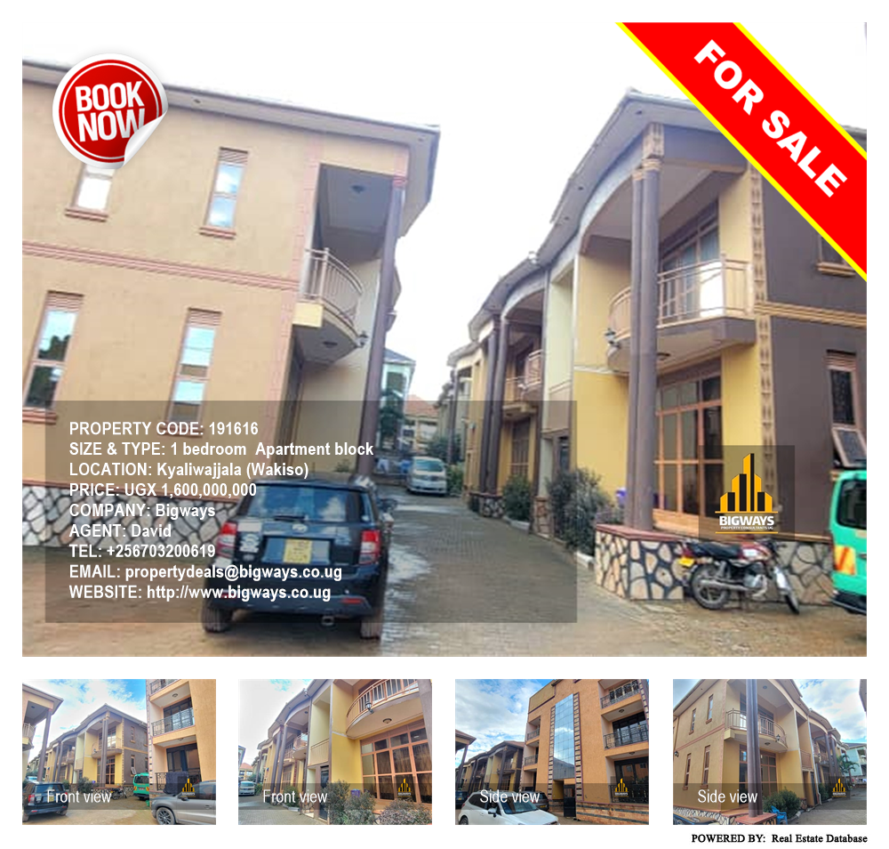 1 bedroom Apartment block  for sale in Kyaliwajjala Wakiso Uganda, code: 191616
