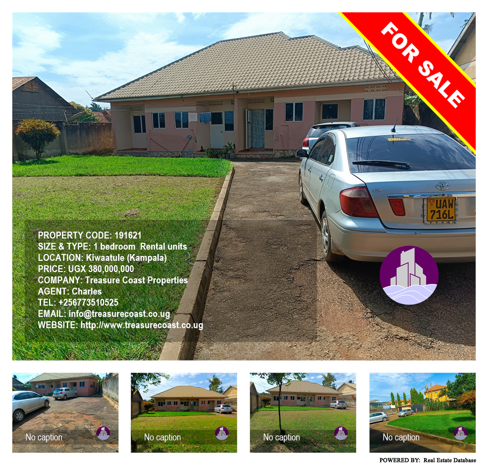 1 bedroom Rental units  for sale in Kiwaatule Kampala Uganda, code: 191621