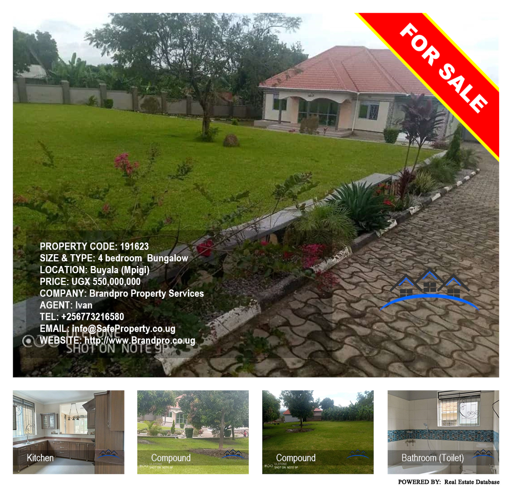 4 bedroom Bungalow  for sale in Buyala Mpigi Uganda, code: 191623