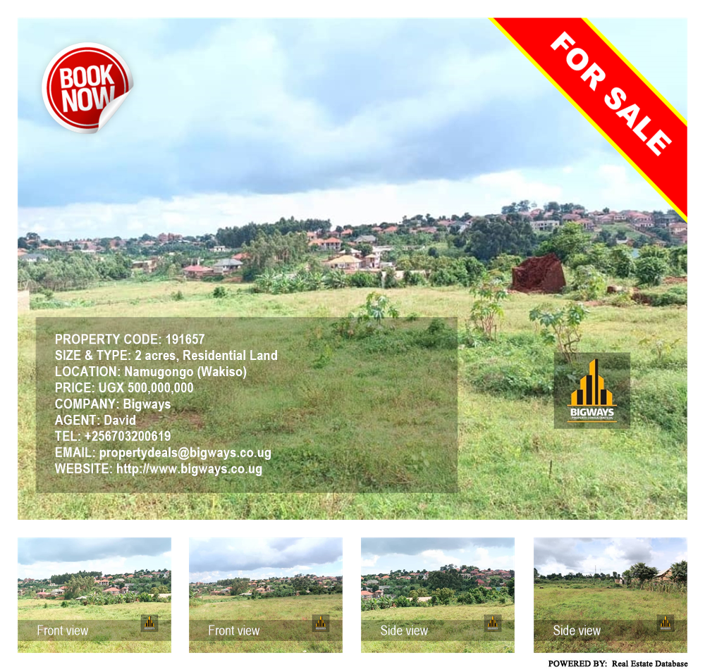 Residential Land  for sale in Namugongo Wakiso Uganda, code: 191657