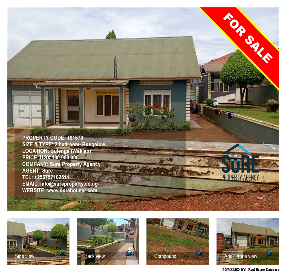 2 bedroom Bungalow  for sale in Bulenga Wakiso Uganda, code: 191670