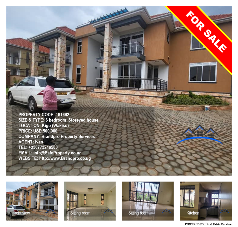 6 bedroom Storeyed house  for sale in Kigo Wakiso Uganda, code: 191692