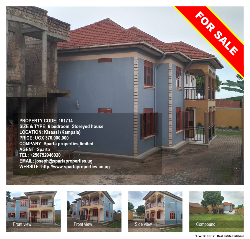 6 bedroom Storeyed house  for sale in Kisaasi Kampala Uganda, code: 191714