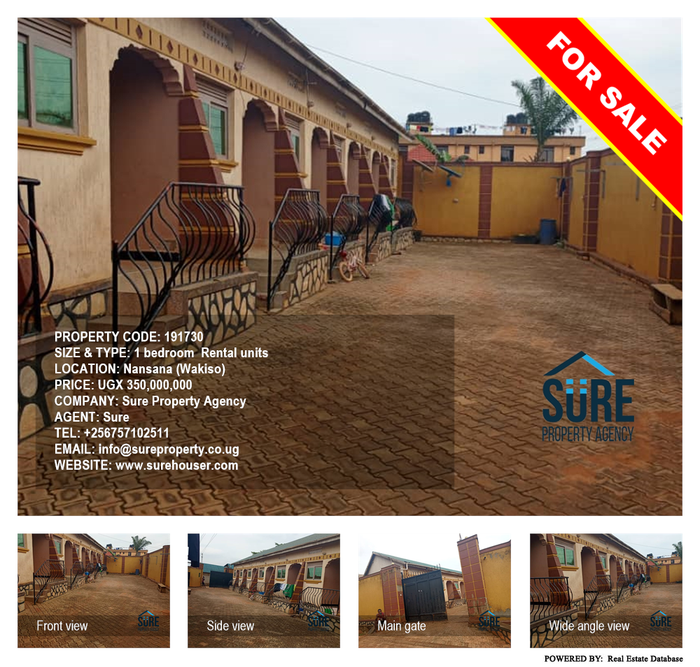 1 bedroom Rental units  for sale in Nansana Wakiso Uganda, code: 191730