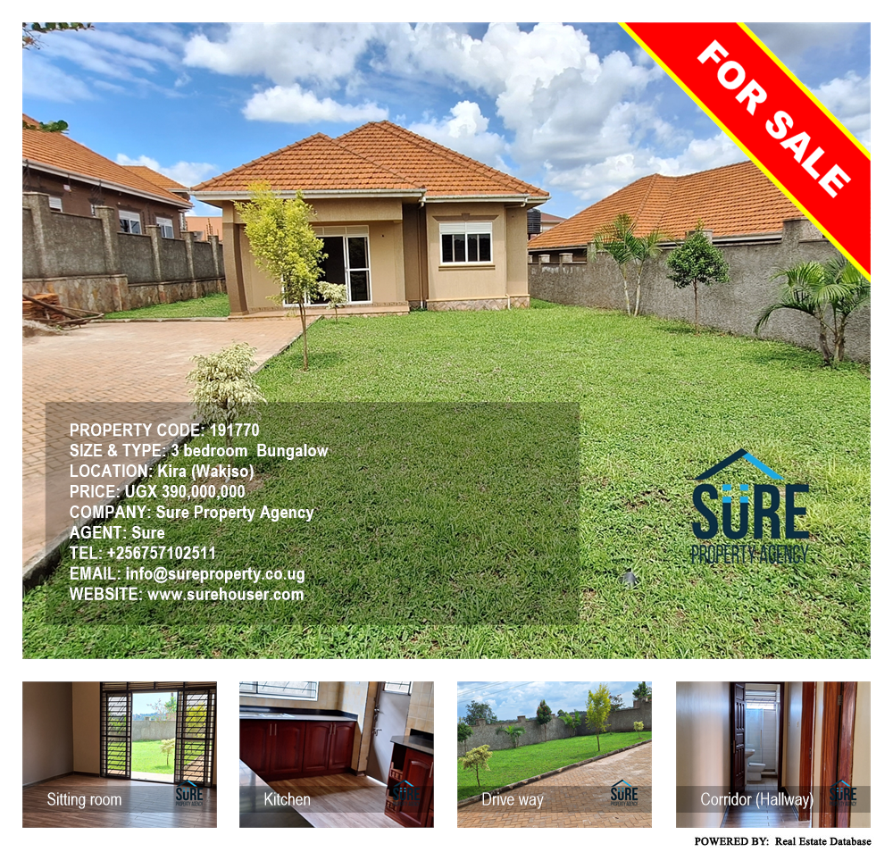 3 bedroom Bungalow  for sale in Kira Wakiso Uganda, code: 191770