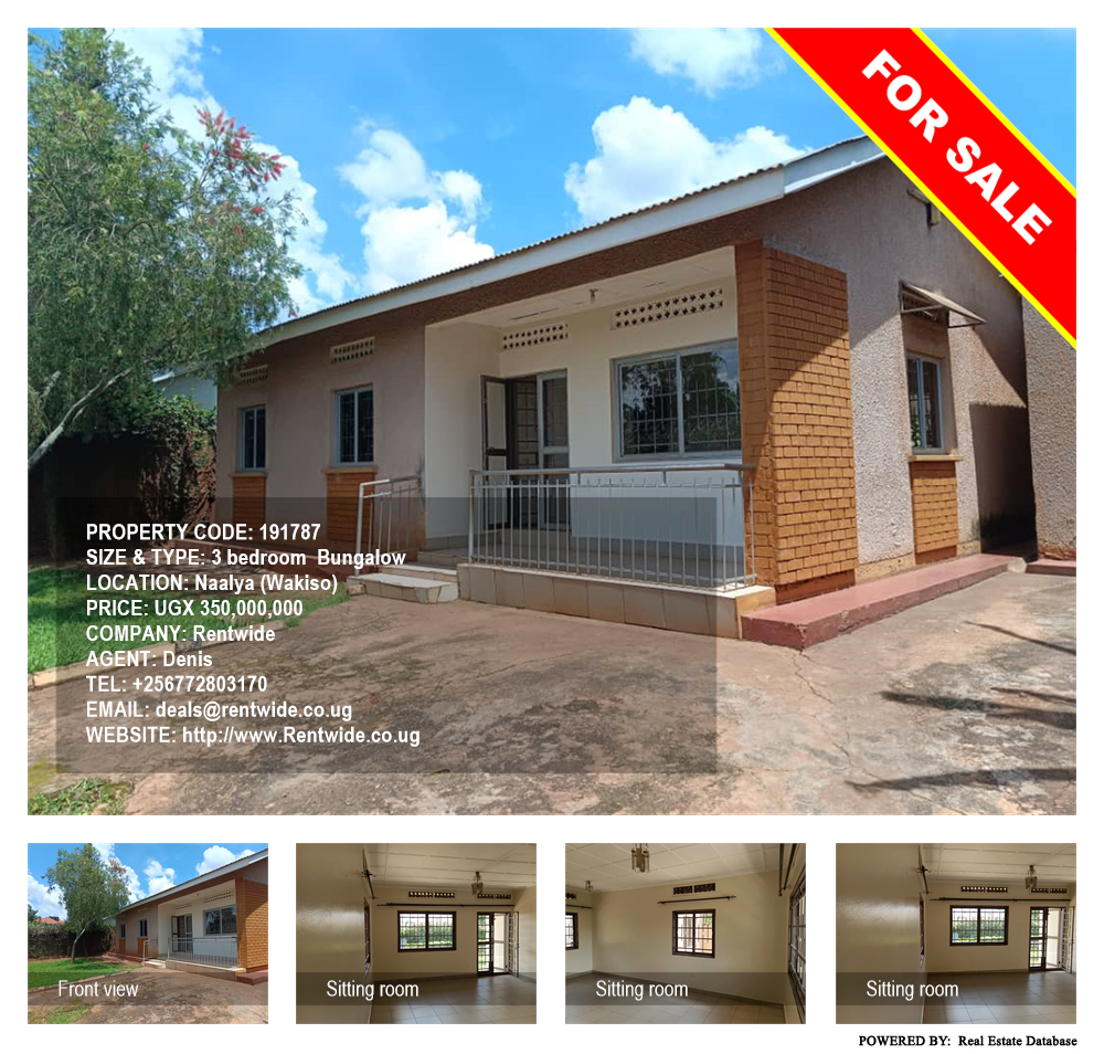 3 bedroom Bungalow  for sale in Naalya Wakiso Uganda, code: 191787