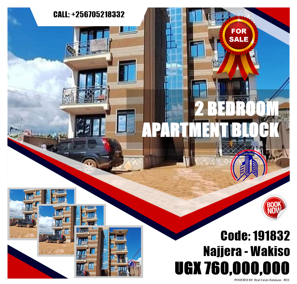 2 bedroom Apartment block  for sale in Najjera Wakiso Uganda, code: 191832