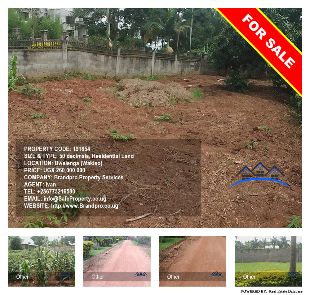 Residential Land  for sale in Bwelenga Wakiso Uganda, code: 191854