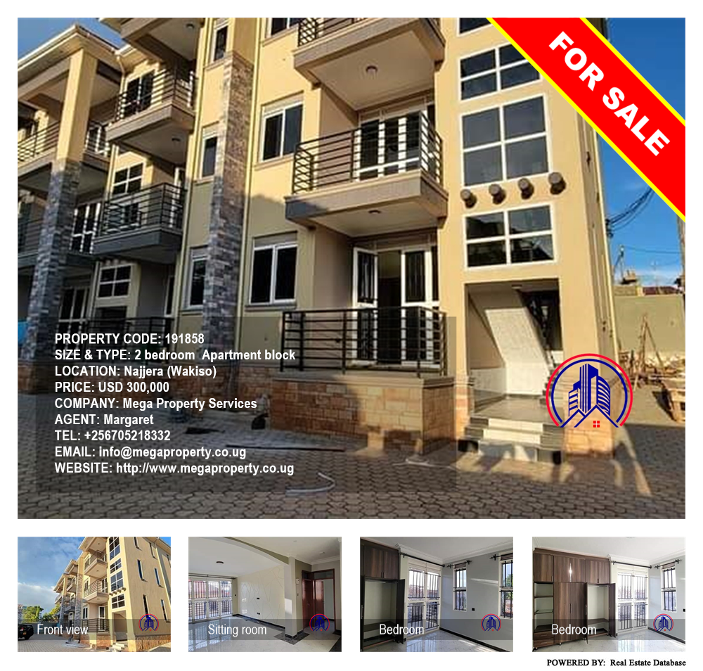 2 bedroom Apartment block  for sale in Najjera Wakiso Uganda, code: 191858