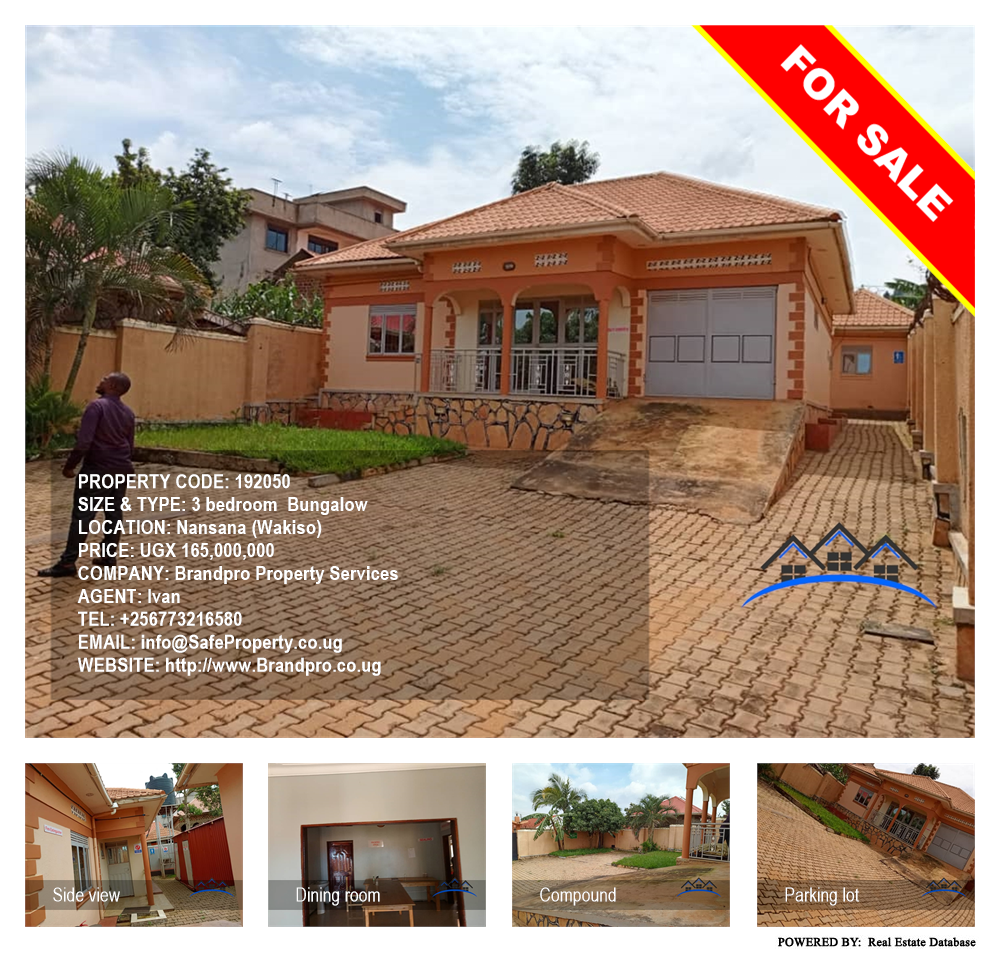 3 bedroom Bungalow  for sale in Nansana Wakiso Uganda, code: 192050