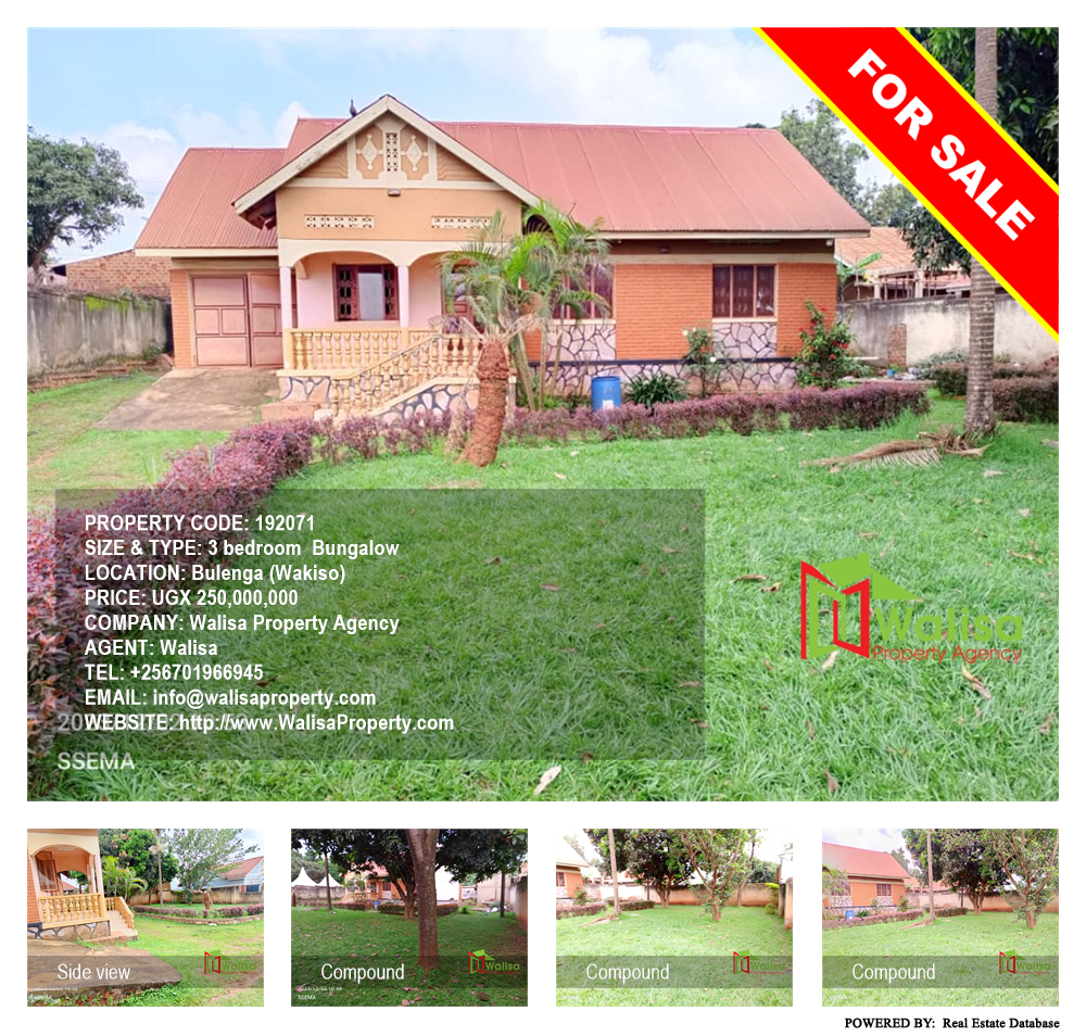 3 bedroom Bungalow  for sale in Bulenga Wakiso Uganda, code: 192071