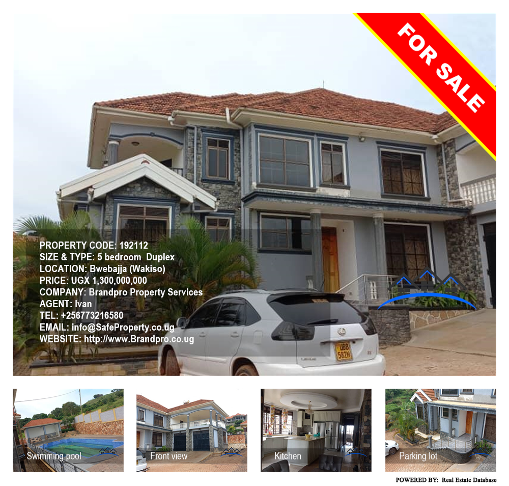 5 bedroom Duplex  for sale in Bwebajja Wakiso Uganda, code: 192112