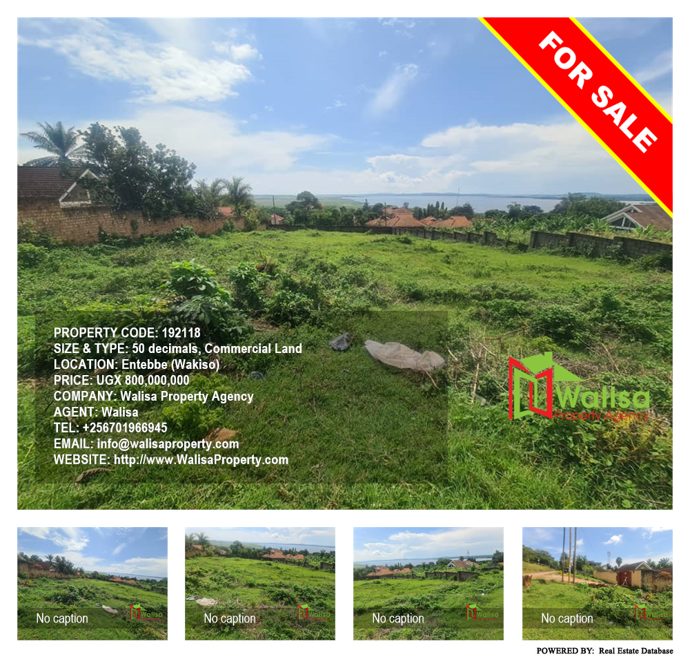 Commercial Land  for sale in Entebbe Wakiso Uganda, code: 192118