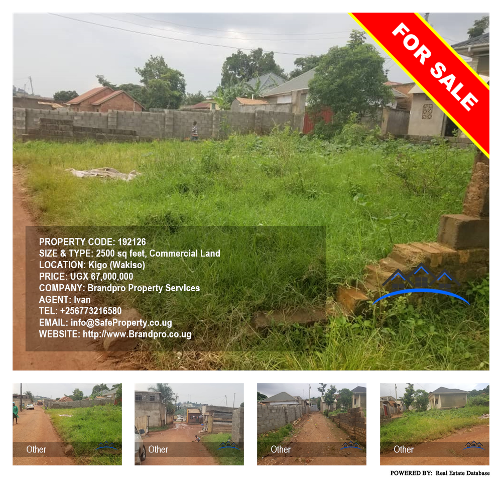 Commercial Land  for sale in Kigo Wakiso Uganda, code: 192126