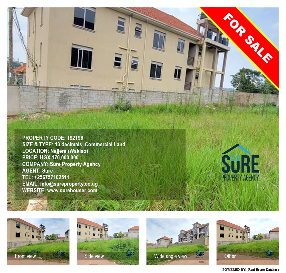 Commercial Land  for sale in Najjera Wakiso Uganda, code: 192196