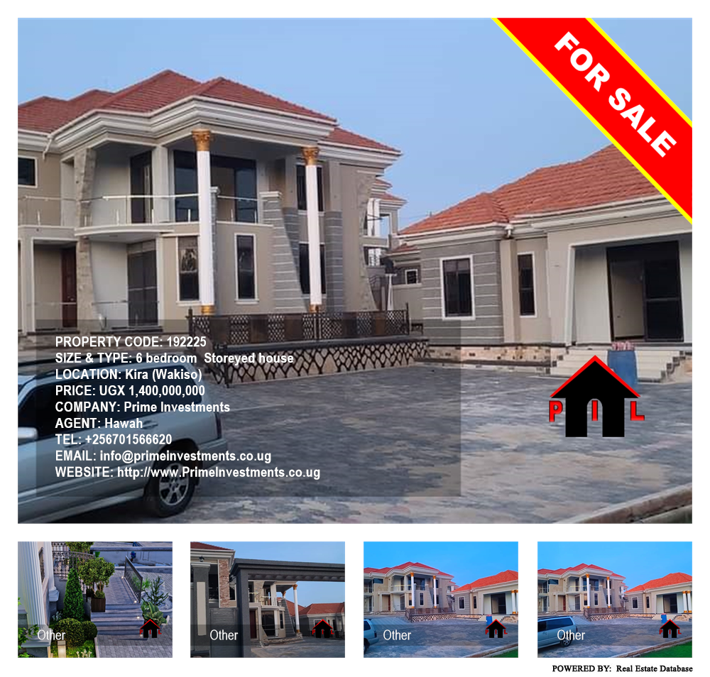 6 bedroom Storeyed house  for sale in Kira Wakiso Uganda, code: 192225