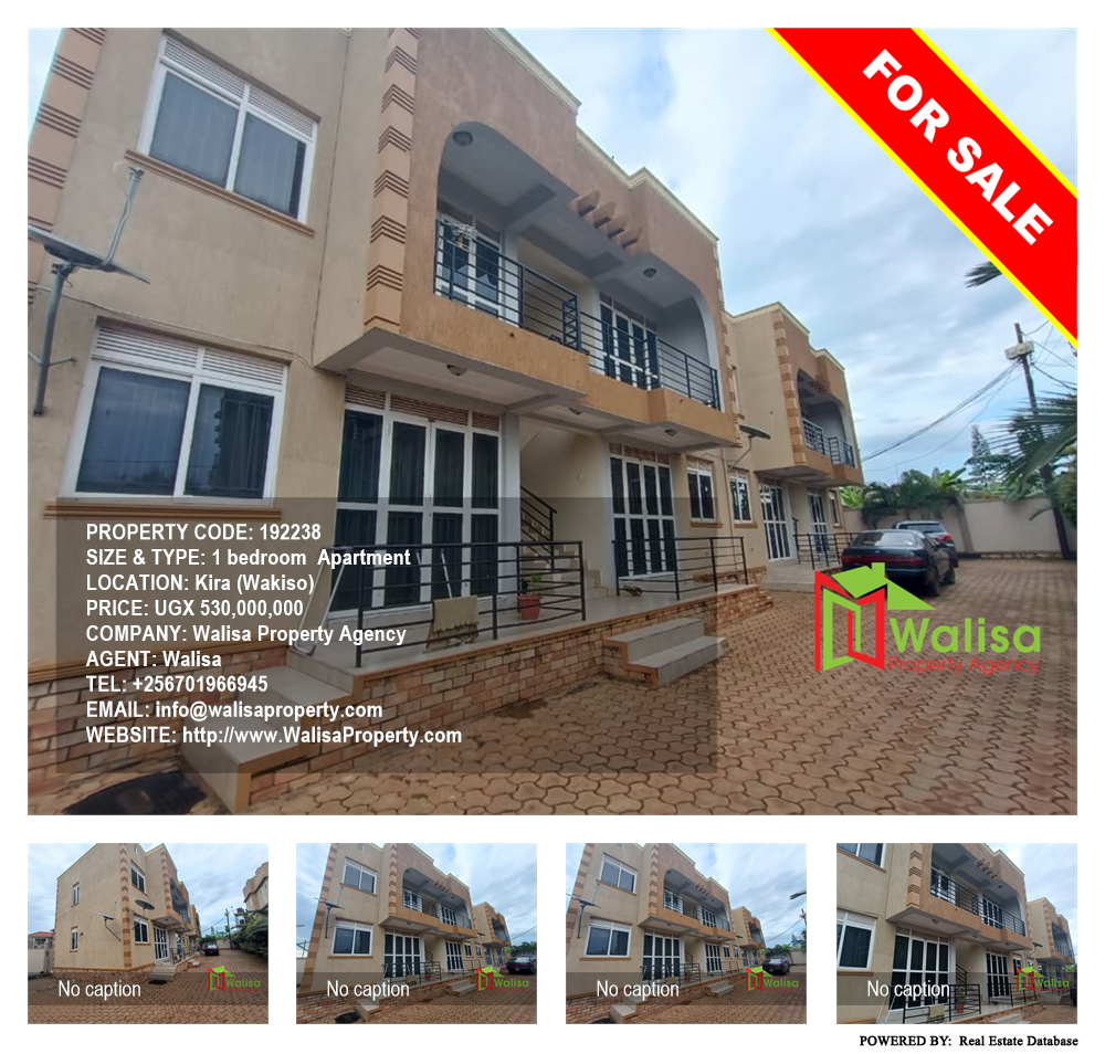 1 bedroom Apartment  for sale in Kira Wakiso Uganda, code: 192238