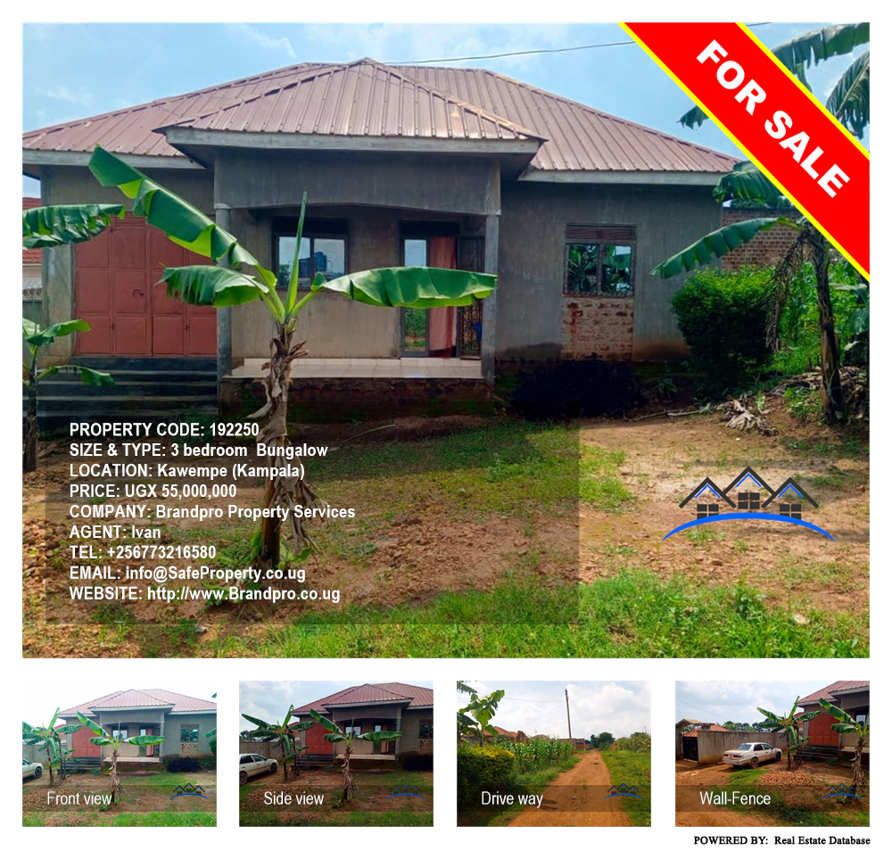 3 bedroom Bungalow  for sale in Kawempe Kampala Uganda, code: 192250