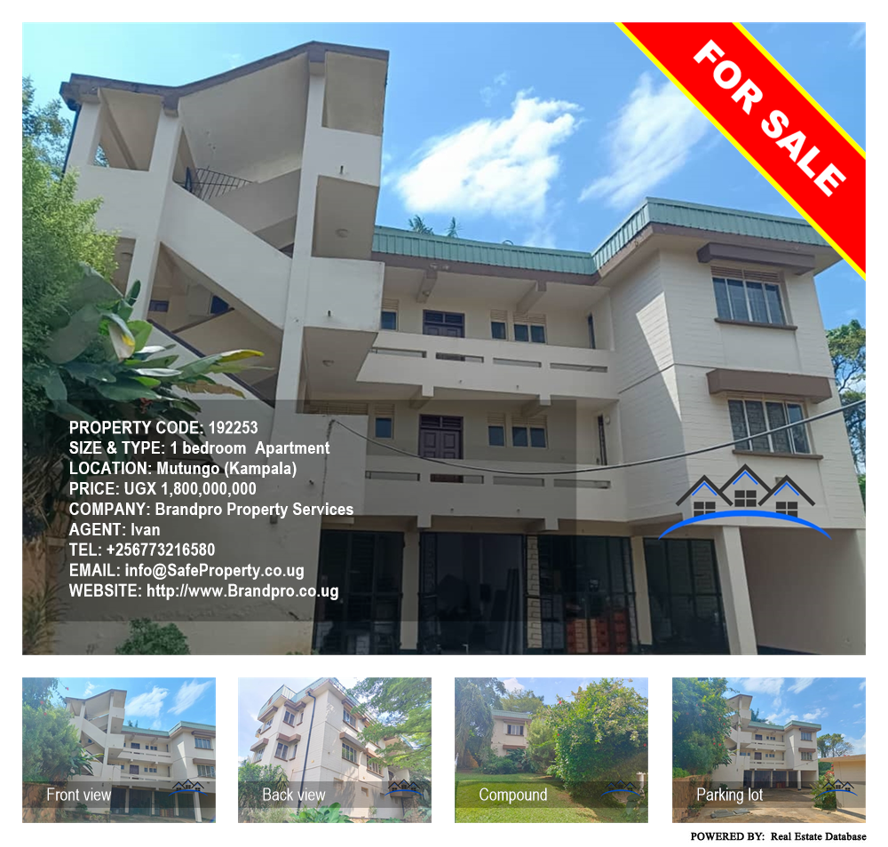 1 bedroom Apartment  for sale in Mutungo Kampala Uganda, code: 192253